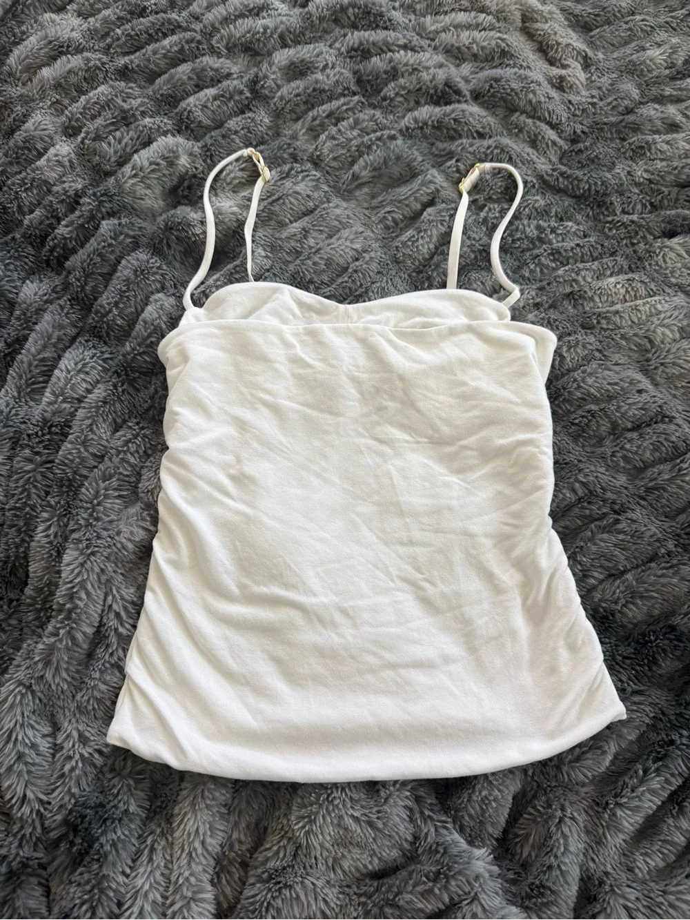 Modal Ruched Layered Tank Top - Picture 5 of 8